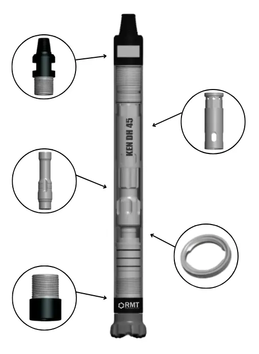 KEN DH 45 Spare Parts
